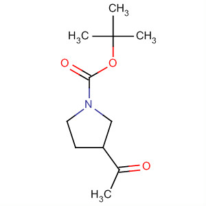 1-Boc-3-乙酰基吡咯烷分子式结构图