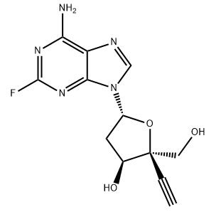 2'-脱氧-4'-C-乙炔基-2-氟腺苷分子式结构图