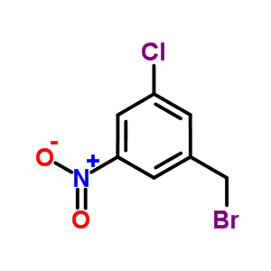 3-氯-5-硝基溴苄分子式结构图