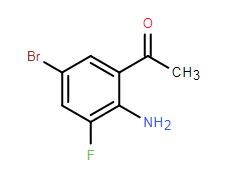 1-(2-氨基-5-溴-3-氟苯基)乙-1-酮分子式结构图