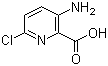 3-氨基-6-氯吡啶-2-羧酸分子式结构图