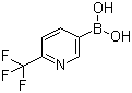 2-三氟甲基-5-吡啶硼酸分子式结构图