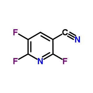 3-氰基-2,5,6-三氟吡啶分子式结构图