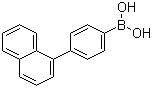 4-(1-萘基)苯硼酸分子式结构图