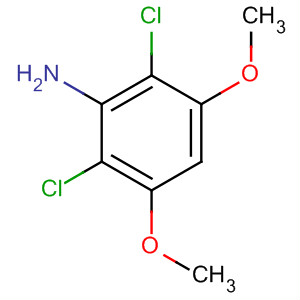 2,6-二氯-3,5-二甲氧基苯胺分子式结构图