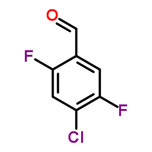 4-氯-2,5-二氟苯甲醛分子式结构图