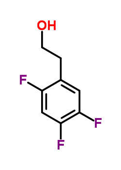 2-(2,4,5-三氟苯基)乙醇分子式结构图