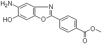 4-(5'-氨基-6'-羟基苯并噁唑-2'-基)苯甲酸甲酯分子式结构图