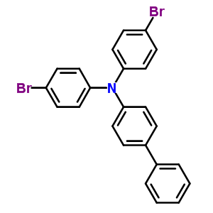 4,4'-二溴-4''-苯基三苯胺分子式结构图