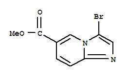 3-溴咪唑并[1,2-a]吡啶-6-甲酸甲酯分子式结构图