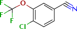 4-氯-3-三氟甲氧基苯甲腈分子式结构图