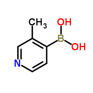 3-甲基吡啶-4-硼酸分子式结构图