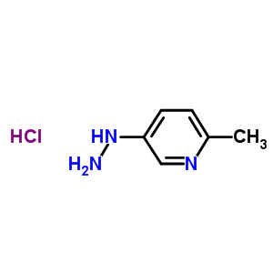 5-肼基-2-甲基吡啶盐酸盐（1：1）分子式结构图