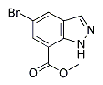 5-溴-1H-吲唑-7-甲酸甲酯分子式结构图