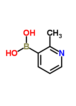 2-甲基吡啶-3-硼酸分子式结构图