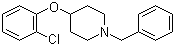 1-苄基-4-(2-氯苯氧基)哌啶分子式结构图