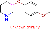 3-(4-甲氧基苯氧基)哌啶分子式结构图