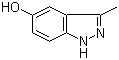 3-甲基-5-羟基-1H-吲唑分子式结构图