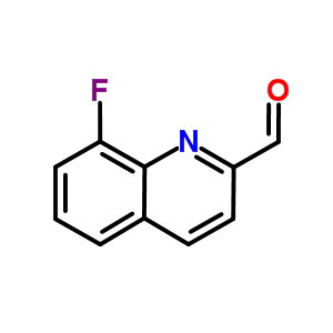 8-氟-2-醛基喹啉分子式结构图