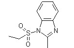 1-乙烷磺酰基-2-甲基苯并咪唑分子式结构图