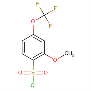 2-甲氧基-4-(三氟甲氧基)苯磺酰氯分子式结构图