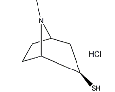 托品-3-硫醇盐酸盐分子式结构图