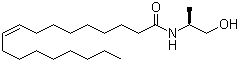 (Z)-(S)-十八酰胺-9-烯,N-((2-羟基-1-甲基)乙基)分子式结构图