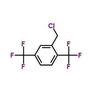 2,5-二(三氟甲基)苄氯分子式结构图