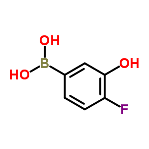 4-氟-3-羟基苯基硼酸分子式结构图