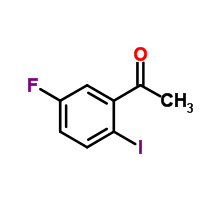 2'-碘-5'-氟苯乙酮分子式结构图