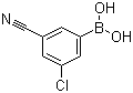 3-氯-5-氰基苯硼酸分子式结构图