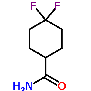 4,4-二氟环己甲酰胺分子式结构图