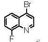 4-溴-8-氟喹啉分子式结构图