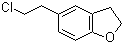 5-(2-氯乙基)-2,3-二氢苯并呋喃分子式结构图