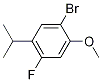 1-溴-4-氟-5-异丙基-2-甲氧基苯分子式结构图