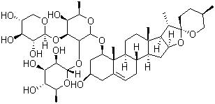 麦冬皂苷 D分子式结构图