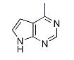 4-甲基-7H-吡咯并[2,3-d]嘧啶分子式结构图