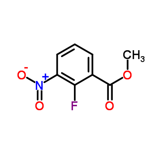 2-氟-3-硝基苯甲酸甲酯分子式结构图