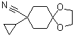 8-环丙基-1,4-二氧杂螺[4.5]癸烷-8-甲腈分子式结构图