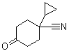 1-环丙基-4-酮基-环己基甲腈分子式结构图