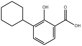 3-Cyclohexylsalicylic acid分子式结构图