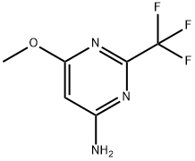 6-Methoxy-2-trifluoromethyl-4-pyrimidinamine分子式结构图