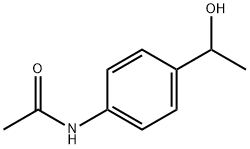 N-(4-(1-羟乙基)苯基)乙酰胺分子式结构图