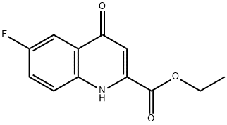 乙基 6-氟-4-氧代-1,4-二氢喹啉-2-甲酸酯分子式结构图