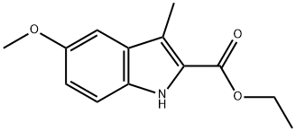 ethyl 5-methoxy-3-methyl-1H-indole-2-carboxylate分子式结构图