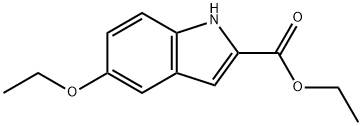 5-乙氧基-2-吲哚甲酸乙酯分子式结构图