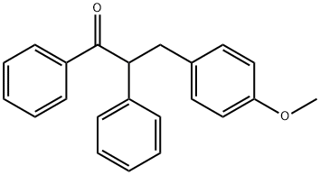 3-(4-Methoxyphenyl)-1,2-diphenyl-1-propanone分子式结构图