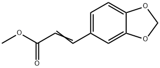 (E)-3-(1,3-苯并二氧杂环戊烯-5-YL)-2-丙烯酸甲酯分子式结构图