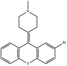 4-(2-溴-9H-噻吨-9-亚基)-1-甲基哌啶分子式结构图