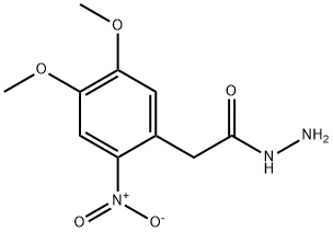 2-(4,5-二甲氧基-2-硝基苯基)乙酰肼分子式结构图